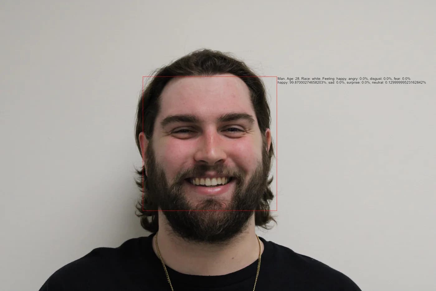 Lloyd analyzed by the computer vision system